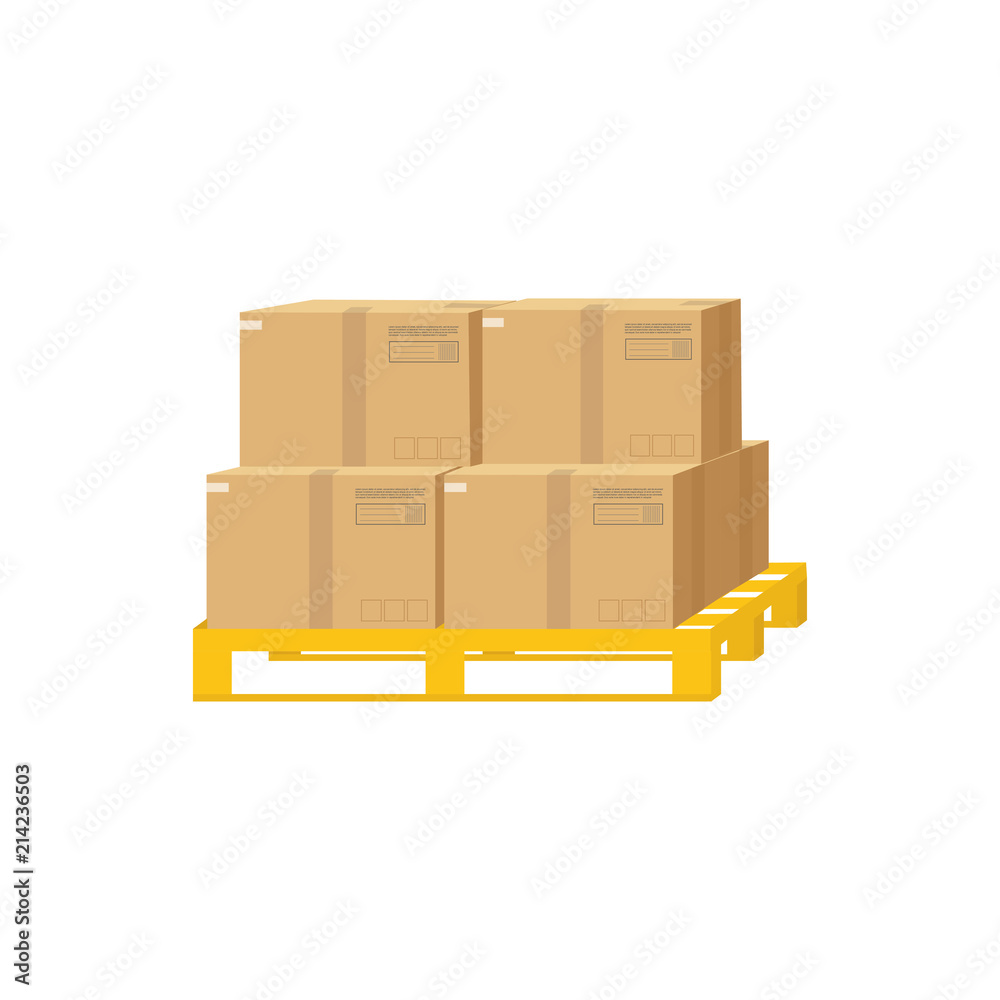 Logistics and delivery icon service isolated on white background: packages, box, parcel. Logistics and delivery icon service isolated on white background: packages, box, parcel.
