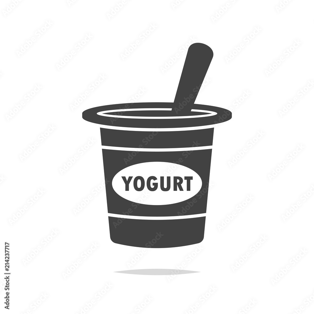 Yogurt icon vector Yogurt icon vector