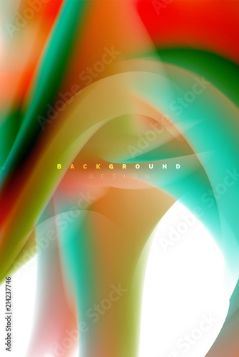 Holographic paint explosion design, fluid colors flow, colorful storm. Liquid mixing colours motion concept, trendy abstract background layout template for business presentation, app wallpaper banner
