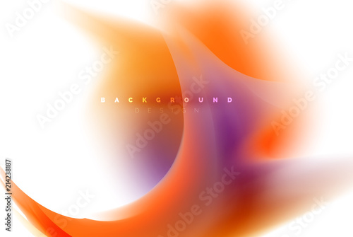 Holographic fluid colors flow, colorful liquid mixing colours motion concept