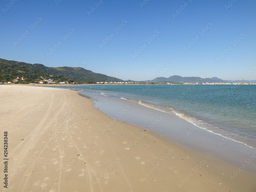 A view of Ponta das Canas beach - Florianopolis, Brazil