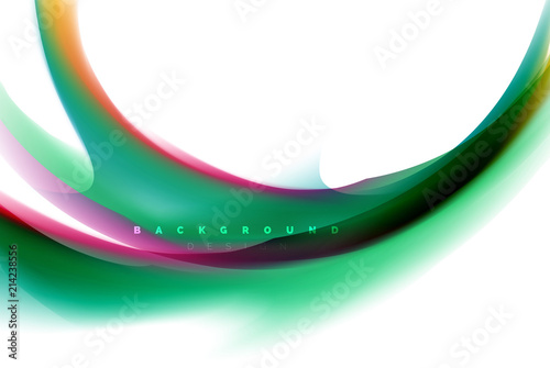 Holographic fluid colors flow, colorful liquid mixing colours motion concept