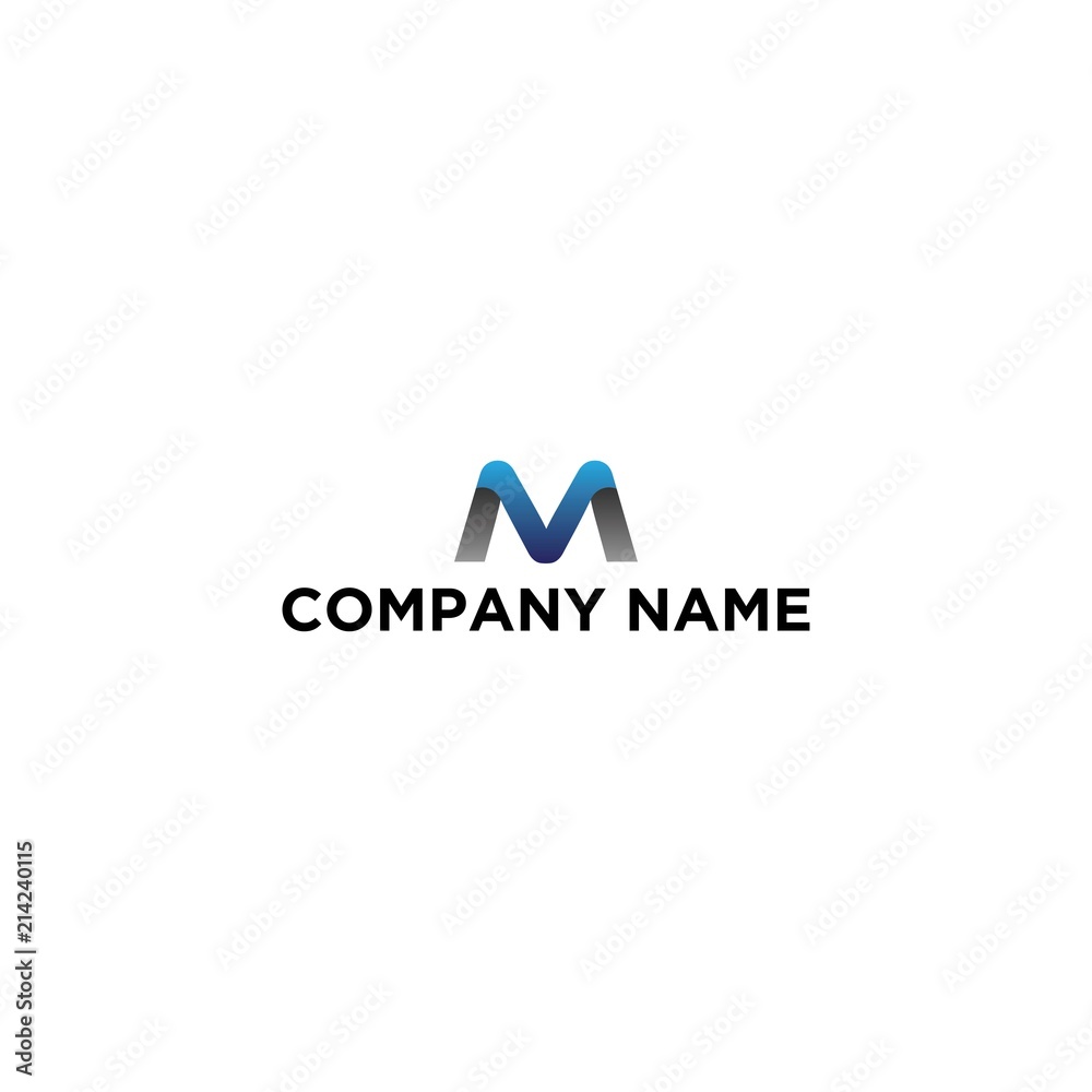 M blue initial logo M blue initial logo