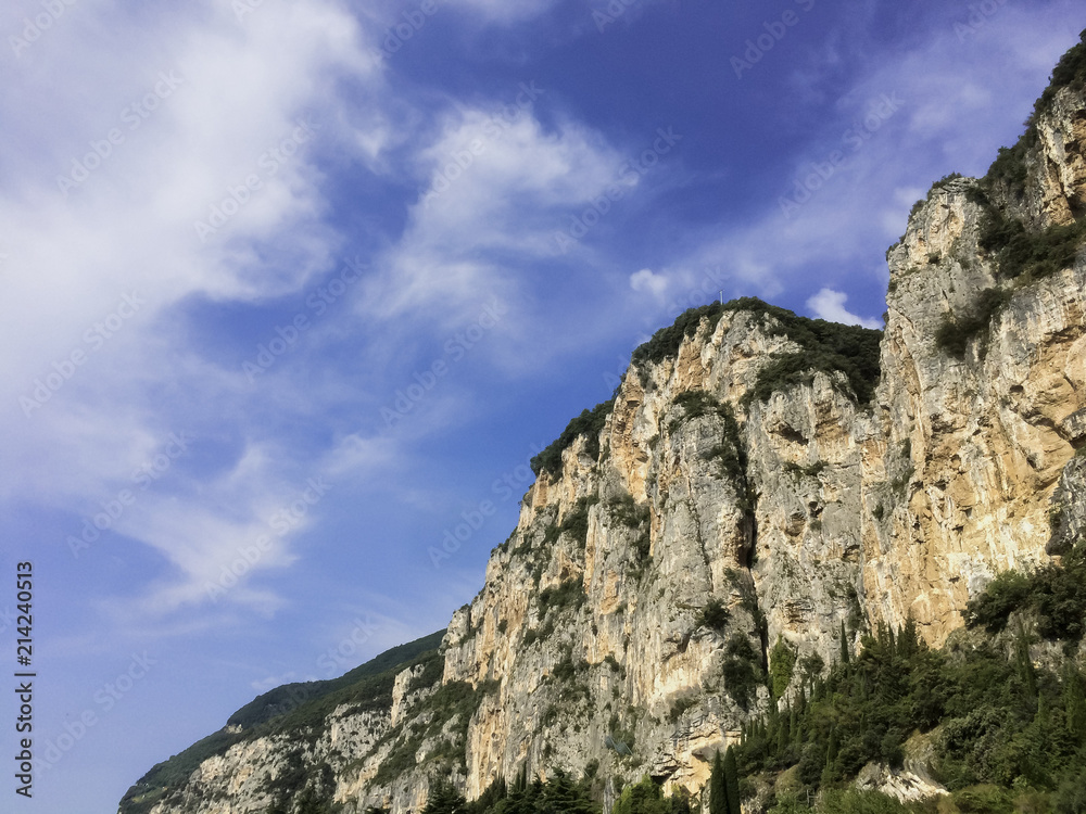 Mountains on Garda lake