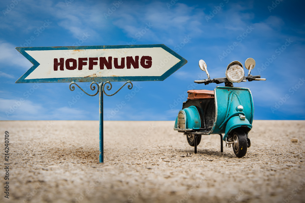 Obraz premium Schild 305 - Hoffnung