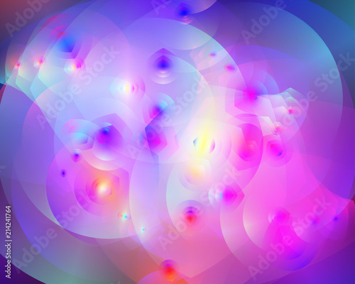 Abstract vector background composed of simple elements