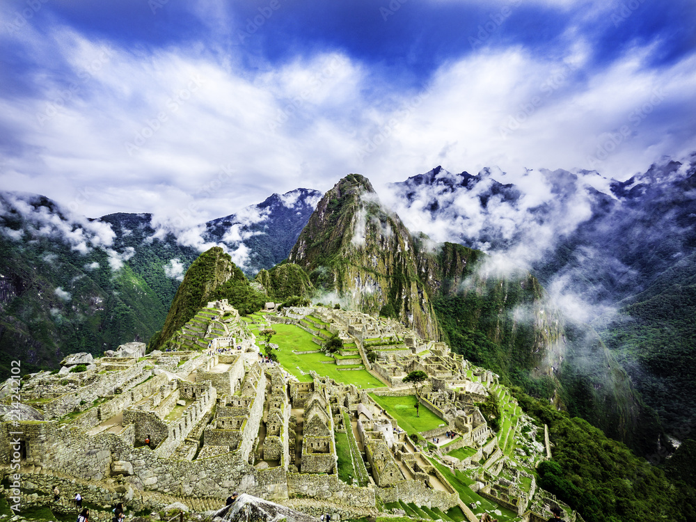 Panoramic Scenery of Machu Picchu Peru