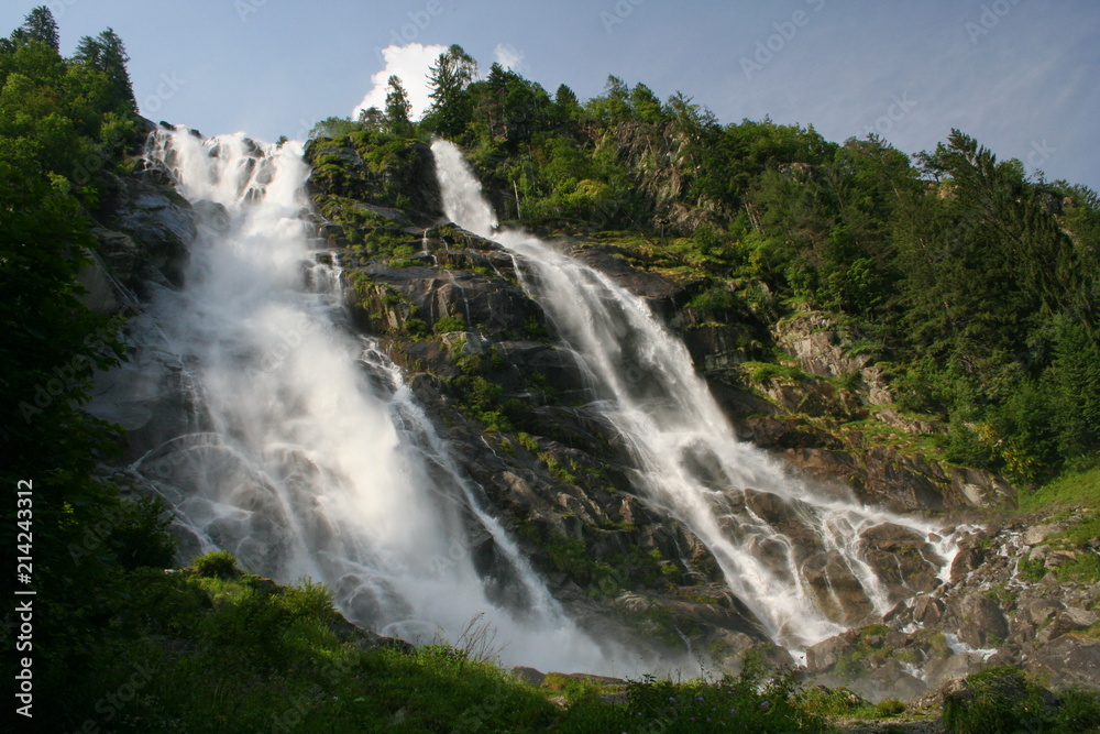 Waterfall Cascata di Nardis in Parco Naturale Adamello Brenta near Pinzolo in South Tyrol in Italy
Waterfall Cascata di Nardis in Parco Naturale Adamello Brenta near Pinzolo in South Tyrol in Italy