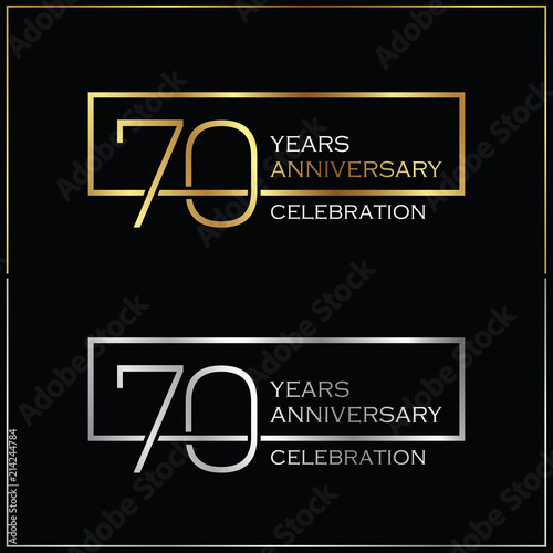 70th years anniversary celebration background