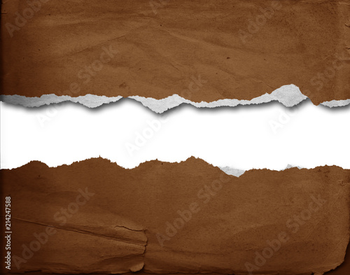 Vintage steampunk background, old torn tattered canvas paper