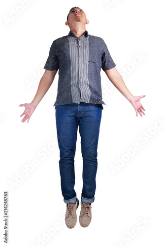 Valokuva Levitation, Young Man Flying