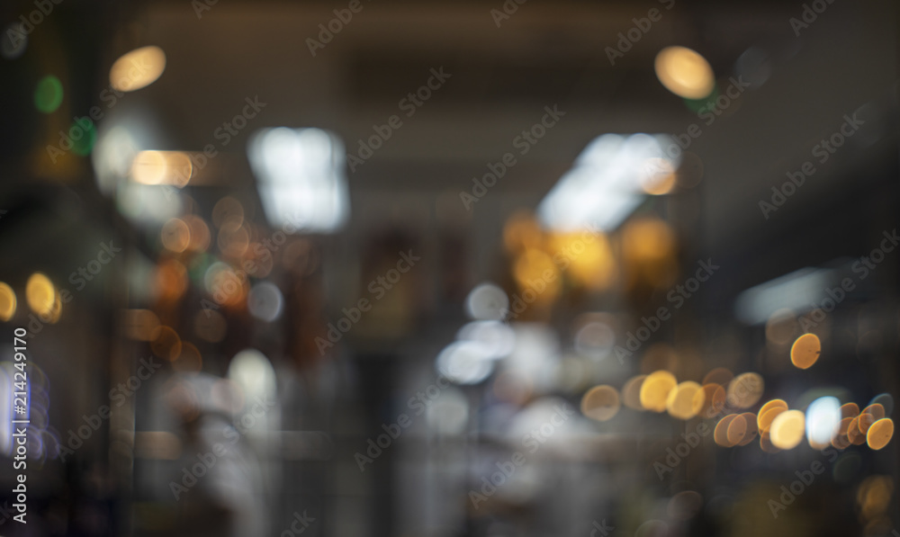 Fototapeta premium defocused bokeh light, abstract background at night photo