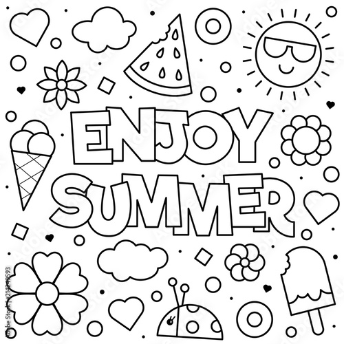 Coloring page. Vector illustration.