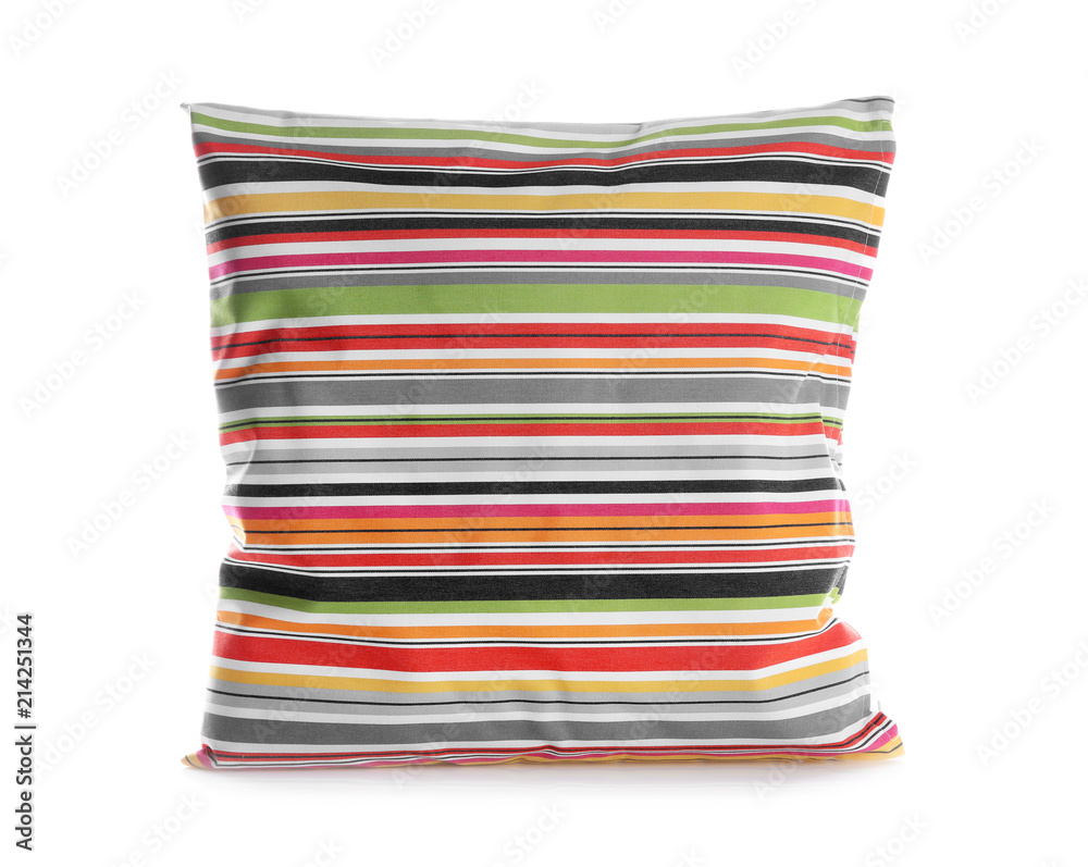 Soft decorative pillow on white background Soft decorative pillow on white background