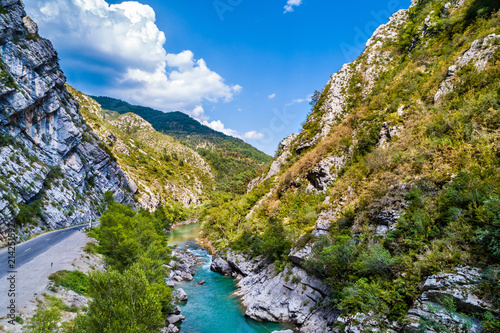 View of the Verdon river in France