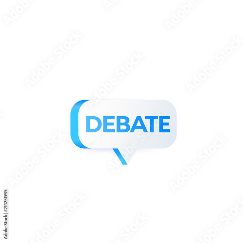 Debate, vector illustration