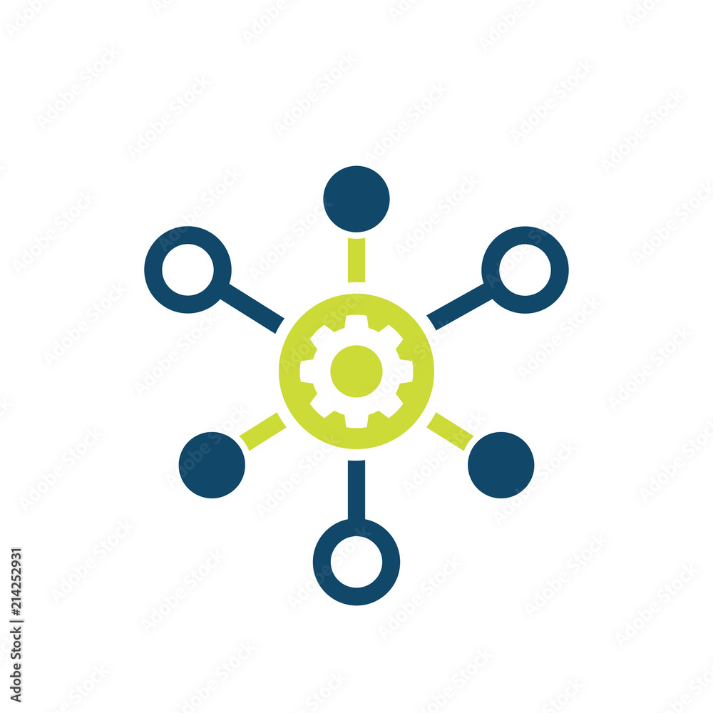 production icon isolated on white, vector