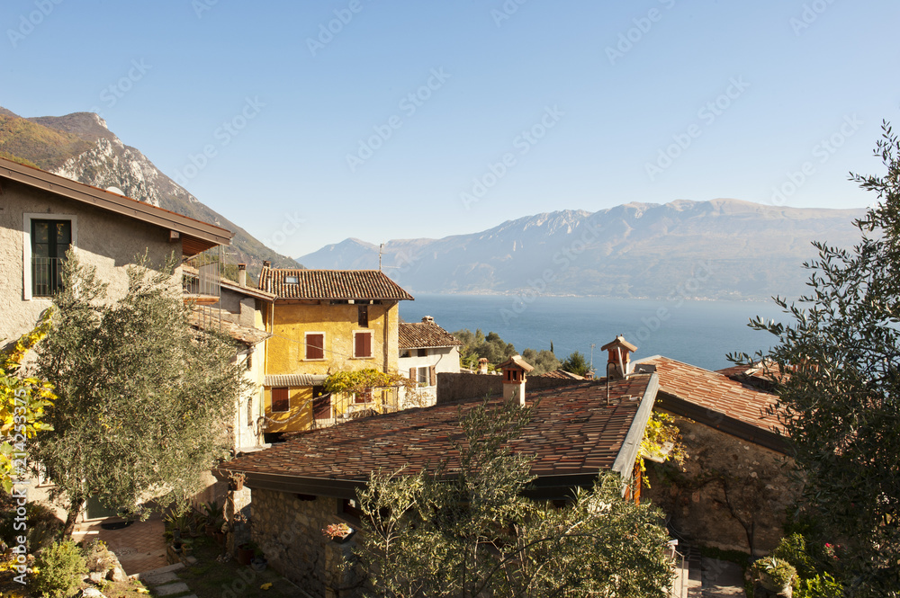 Dorf Zuino, Ortsteil von Gargnano sul Garda, Gardasee, Lago del Garda, Provinz Brescia, Region Lombardei, Italien