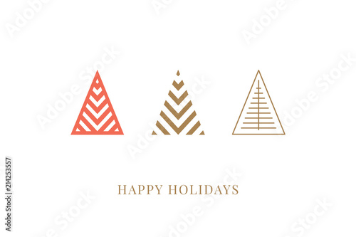 Winter holidays greeting card
