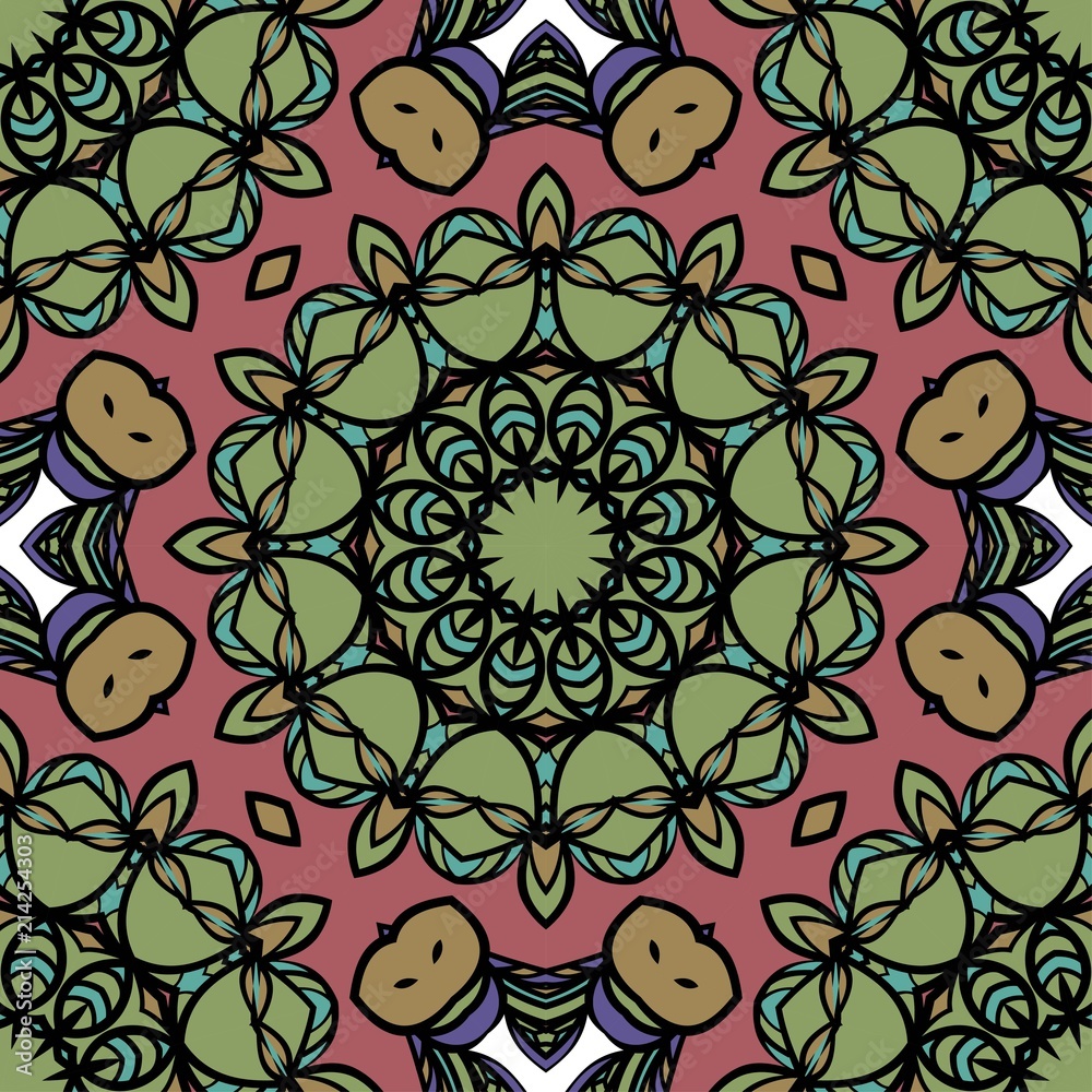 mistic floral seamless pattern. vector illustration mistic floral seamless pattern. vector illustration