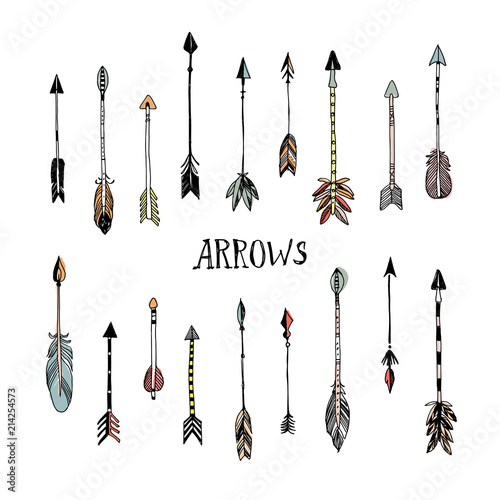 Decorative hand drawn arrows