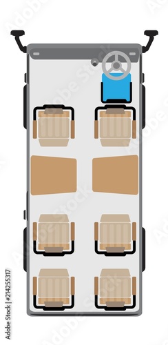 Mini Passenger bus seat map