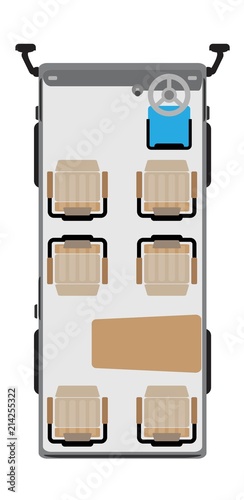 Mini Passenger bus seat map