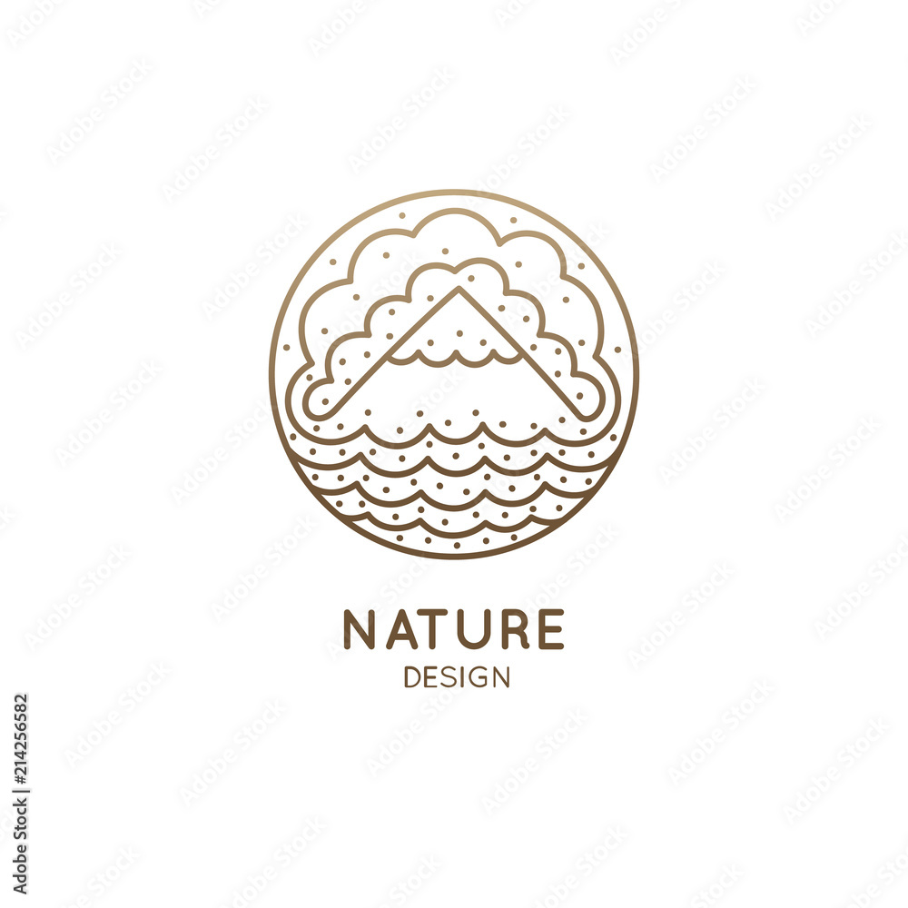 Logo mountain landscape Logo mountain landscape