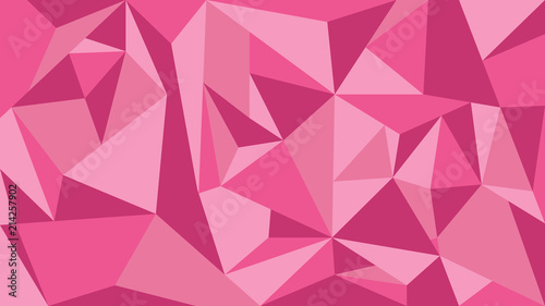Obraz na plátně Pink tone polygon abstract background