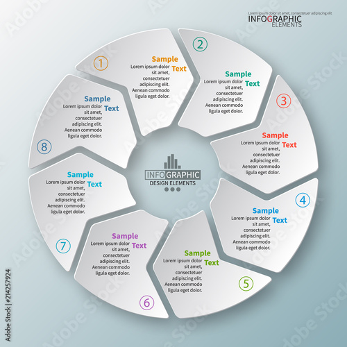 Abstract 3D Paper Infographics
