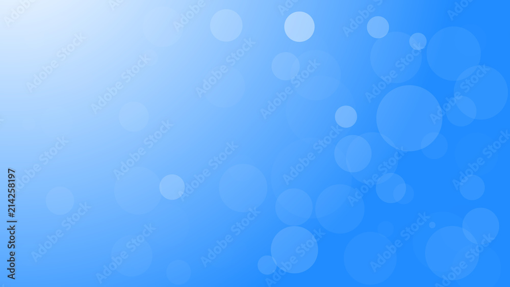 Vector abstract blue bokeh light background