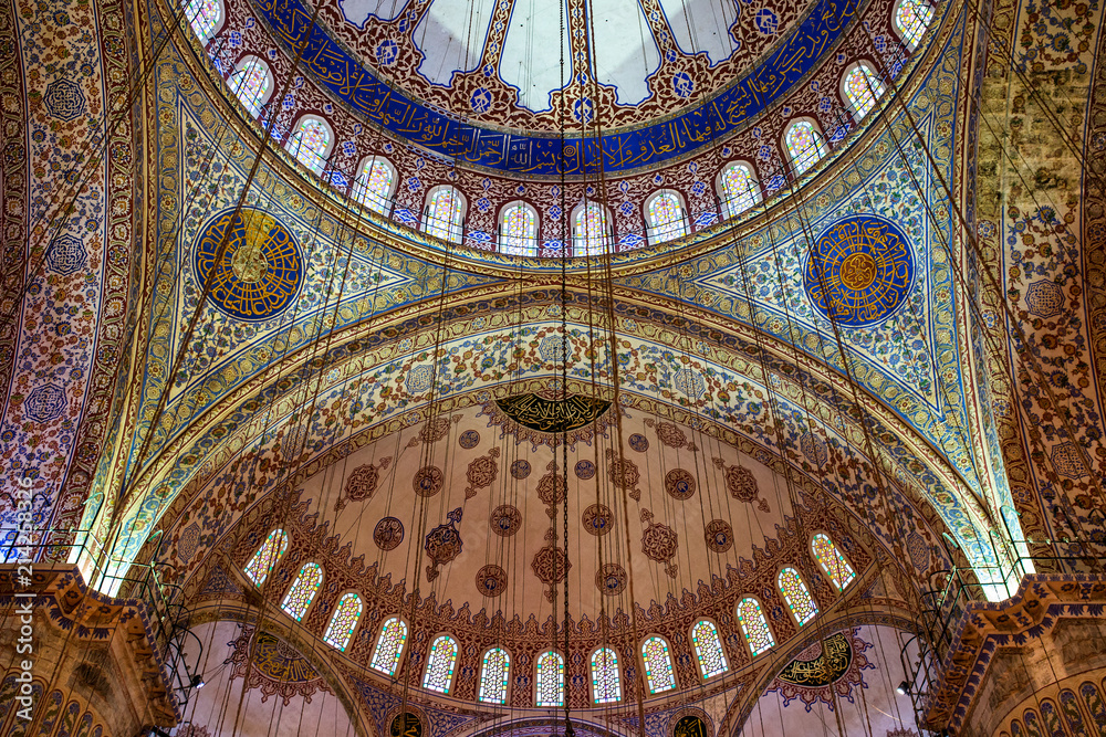 Istanbul - Blue Mosque, Sultan Ahmed Mosque. Istanbul - Blue Mosque, Sultan Ahmed Mosque.