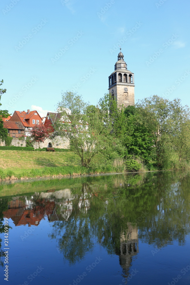 Die Werra in Bad Sooden-Allendorf