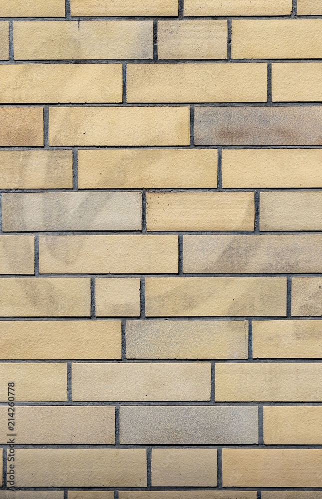 Obraz premium old orange clincker wall