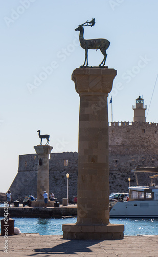 Mandraki harbor