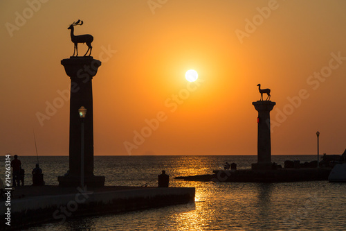 Mandraki harbor