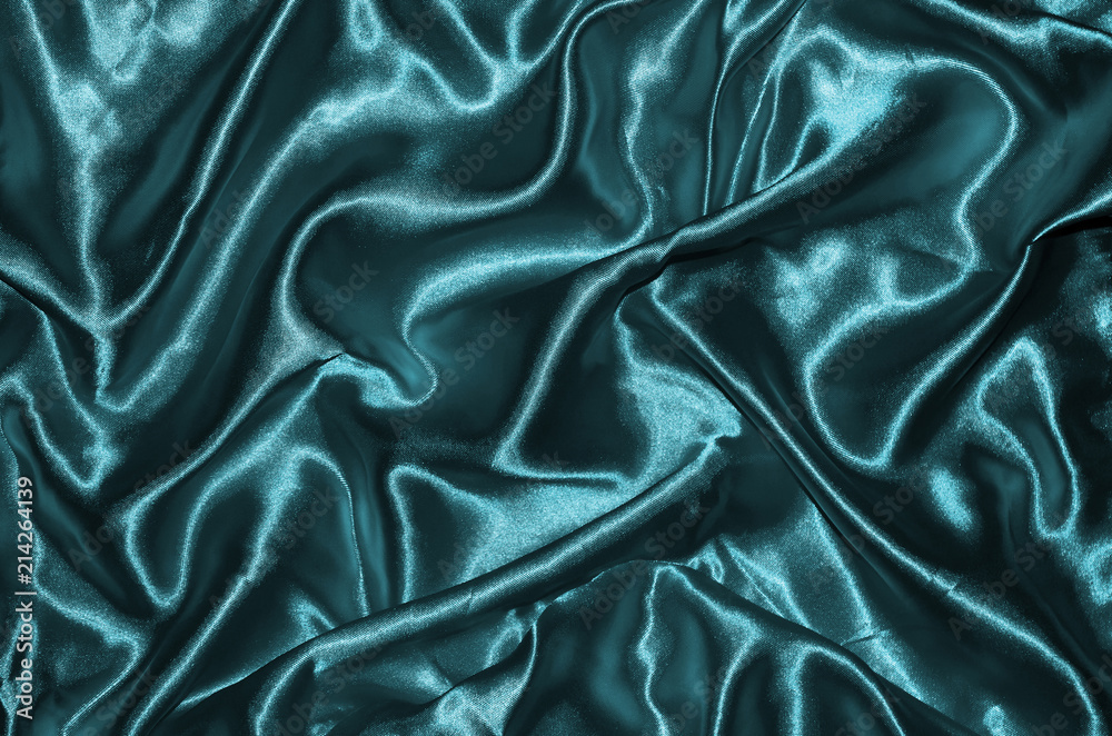 Fototapeta premium Background and wallpaper by blue fabric and stripe textile.