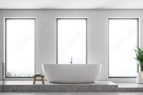 Luxury white bathroom interior close up