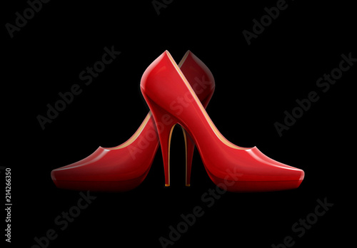 red high heels graphic