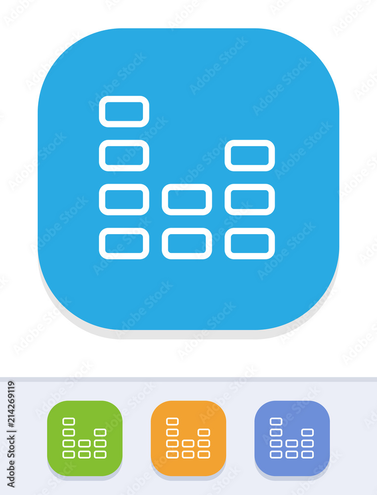 Equalizer - Tile Stroke Icons