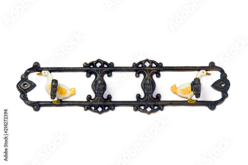 Antique metal hanger. photo