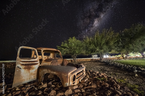 Old Car and African Nightsky