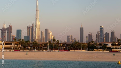 Downtown Dubai time-lapse photo