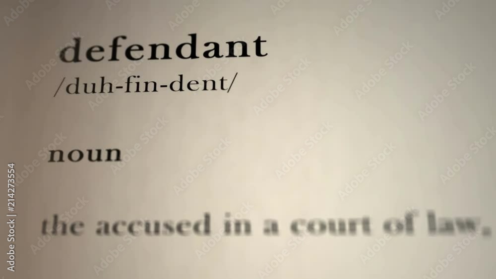 Defendant Definition