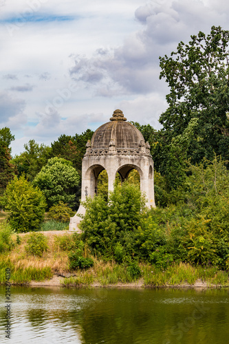 Magdeburg, Germany: Pavilion at the Adolf Mittag lake