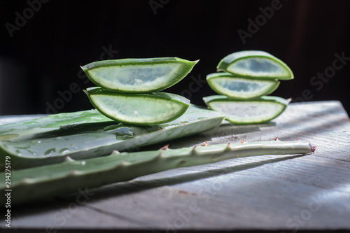 Sliced Aloe Vera, Stacked