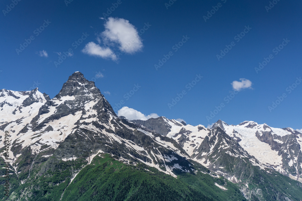 Caucasus Mountain Peaks