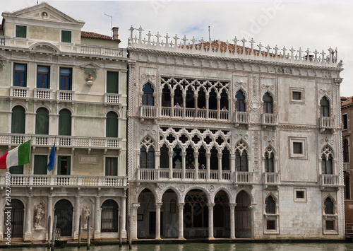 Ca' d'Oro, gotischer Wohnpalast, heute Museum, am Canal Grande, Venedig, Venezia, Italien