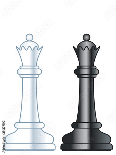 Chess queens illustration © AlexanderZam