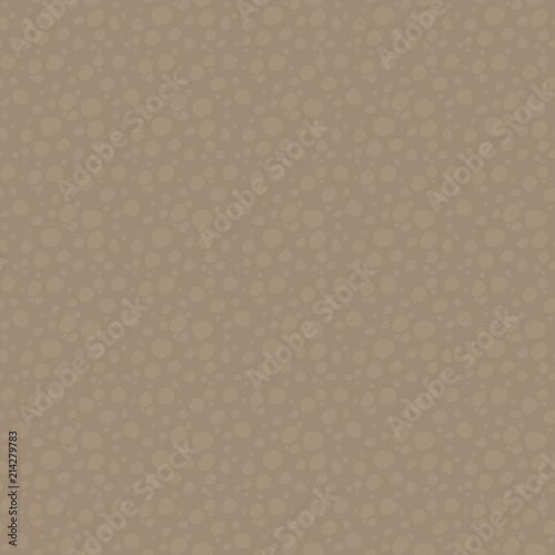 Brown two-tone cut of soil under the earth pattern with round stones, hollow or wooden, cork seamless vector pattern.